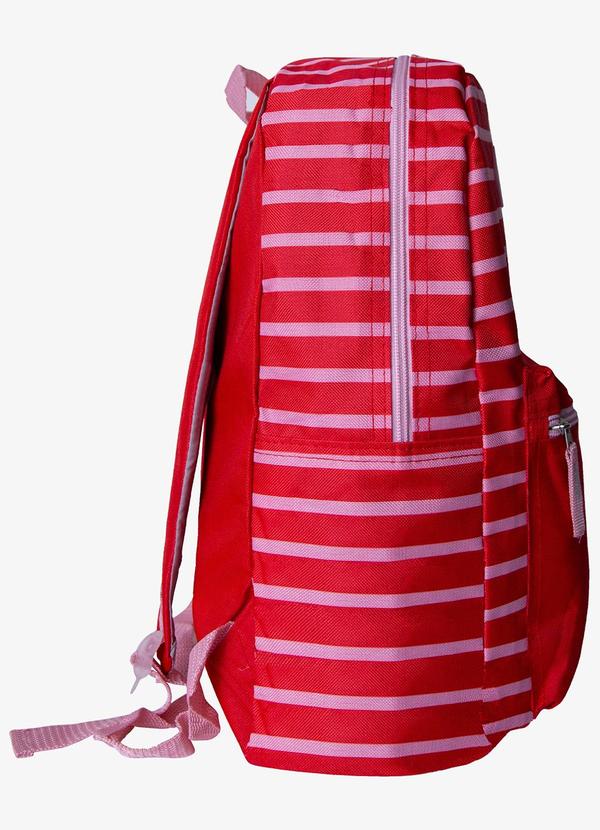 Rovitex - Mochila Feminina Listrada Vermelho 2