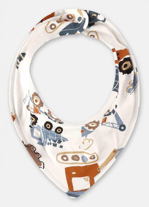 Up Baby - Babador Bandana Menino Bege