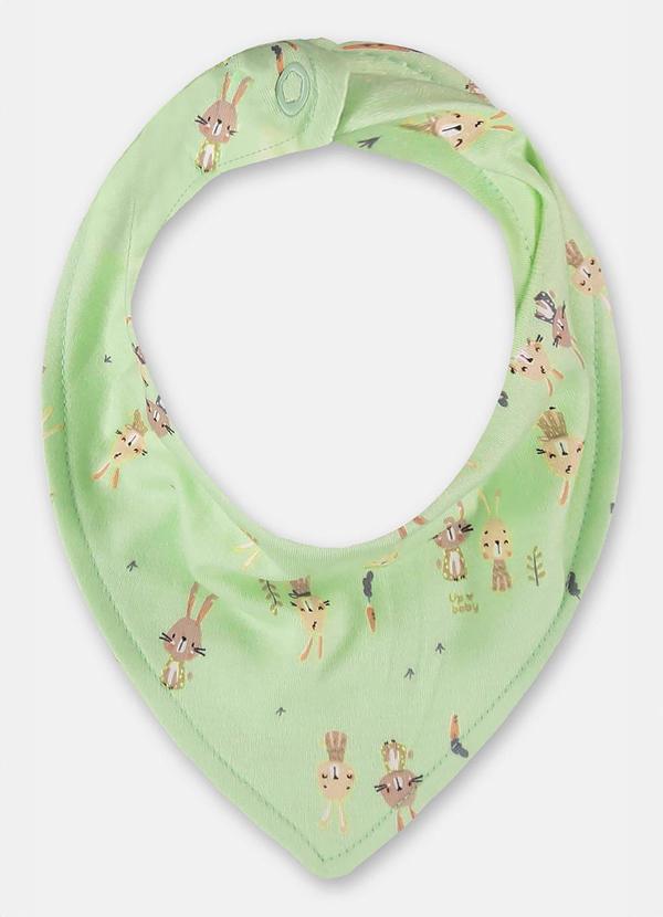 Up Baby - Babador Bandana Menino Verde