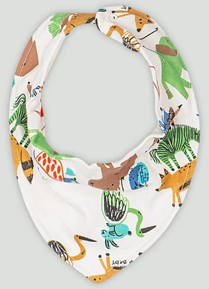 Babador Bandana para Bebê Menino Up Baby Branco - UP BABY