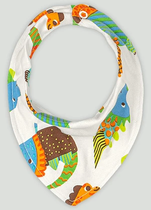 Babador Bandana para Bebê Menino Up Baby Branco - UP BABY
