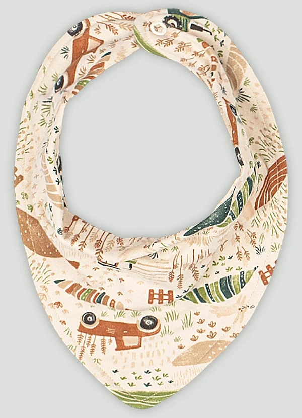 Up Baby - Babador Bandana para Bebê Menino Marrom