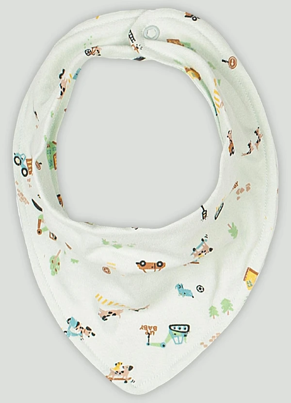 Up Baby - Babador Bandana para Bebê Menino Up Baby Verde
