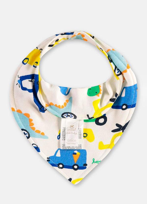 Up Baby - Babador Bandana Suedine Essentials Up Baby Branco 2