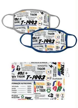 Tigor T Tigre - Kit Máscara com Necessaire Branco Menino - TIGOR T TIGRE