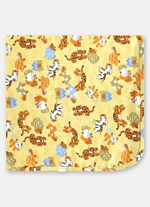 Up Baby - Manta em Suedine para Bebê Menino Verde - UP BABY