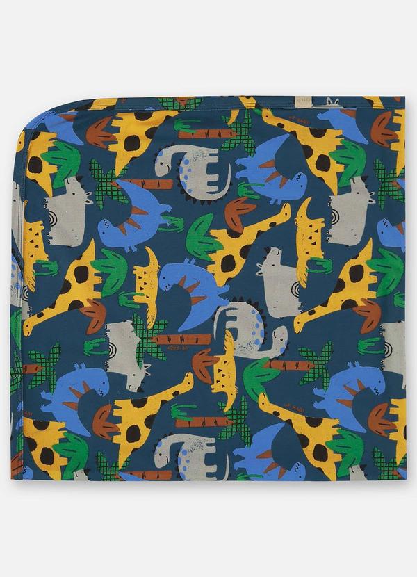 Up Baby - Manta para Bebê Menino em Suedine Azul