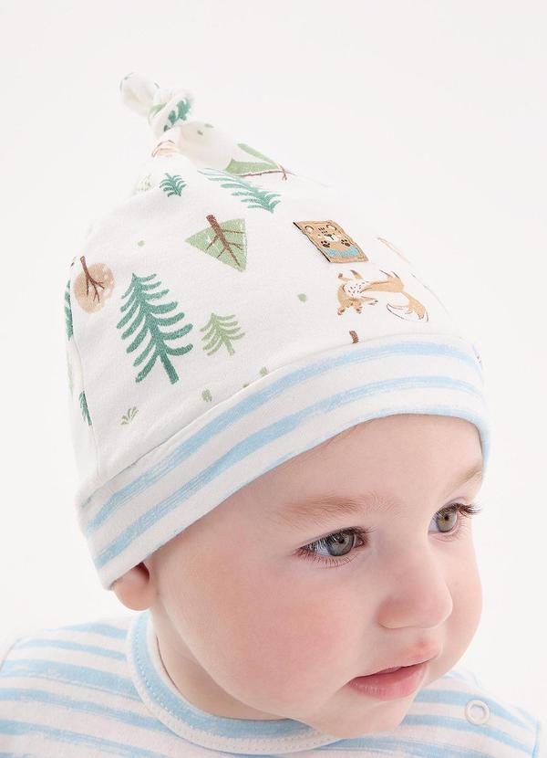 Up Baby - Touca Comfy Unissex para Bebê Off White