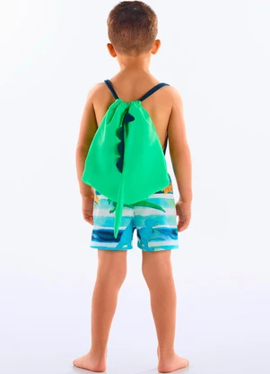 Up Baby - Mochila Dino Infantil Masculina Verde - UP BABY