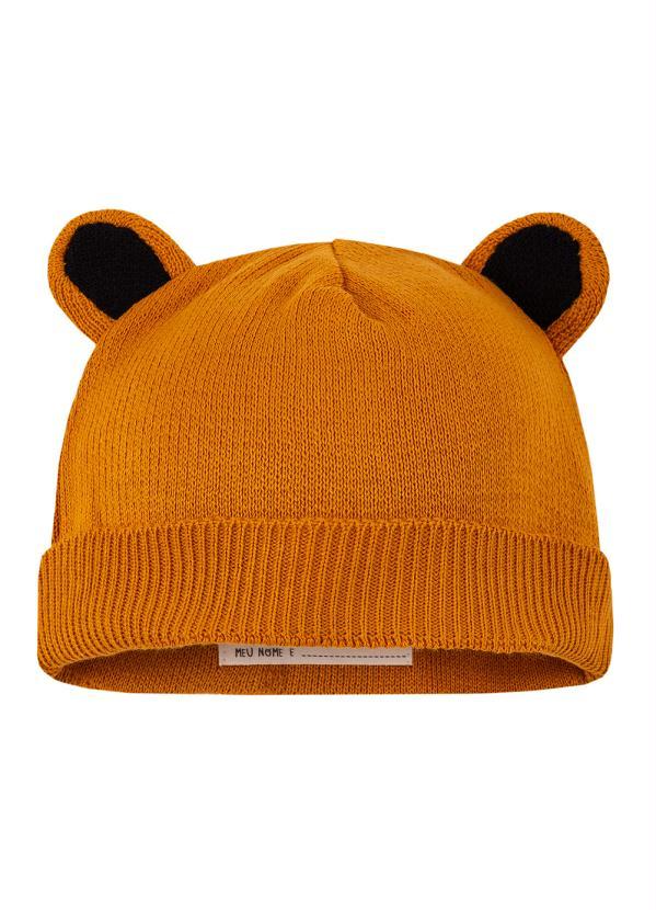 Bento - Touca de Bebe Tricot Selvagem Amarelo