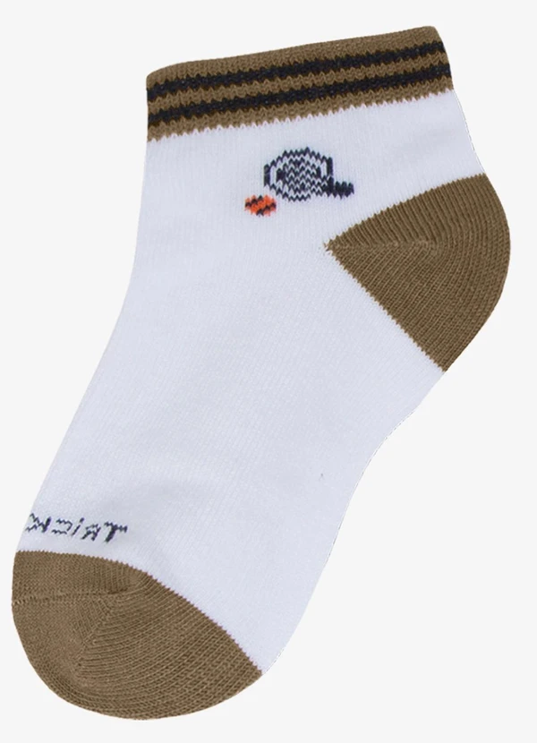 Trick Nick - Kit 3 pares de Meia Cano Curto Azul