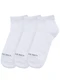 Trick Nick - Kit 3 pares de Meia Cano Curto Unica - variação: Branco