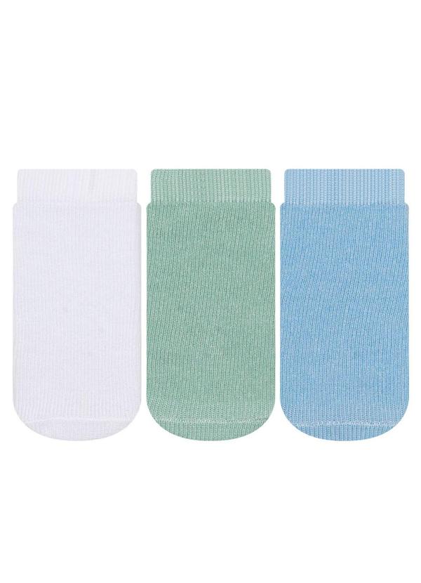 Rovitex - Kit 3 pares de Meias Soquete Cia da Meia Verde
