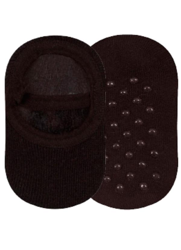 Rovitex - Meia Sapatilha Antiderrapante Menino Preto