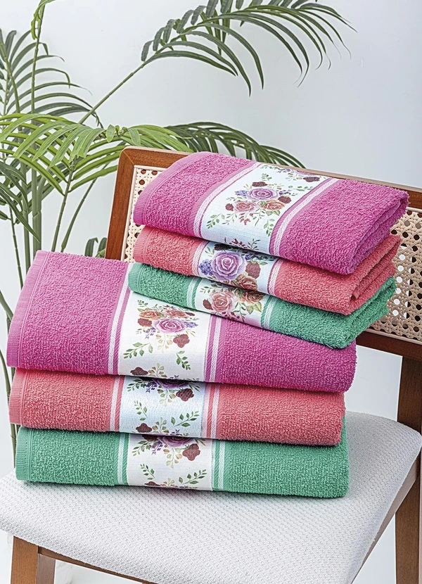 Lar e Lazer - Jogo de Toalha Banho Pink 2 Peças 4