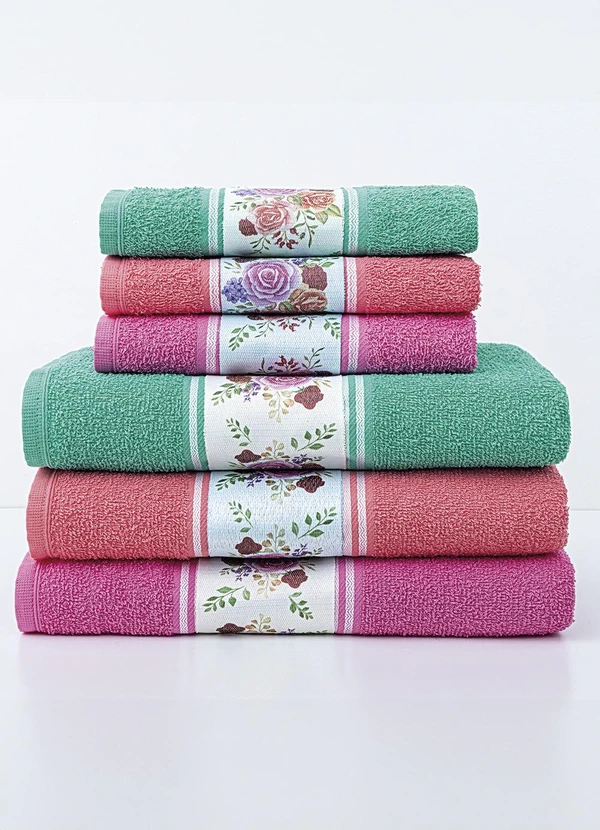 Lar e Lazer - Jogo de Toalha Banho Pink 2 Peças 5