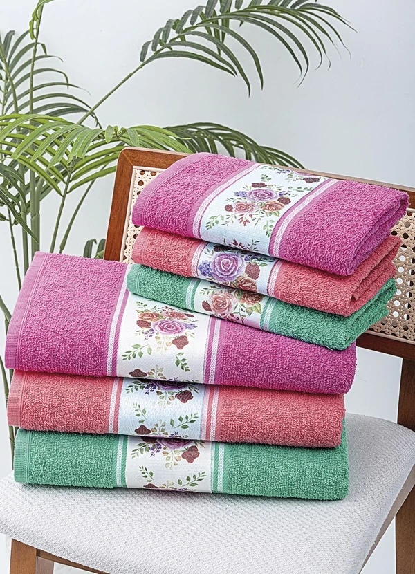 Lar e Lazer - Jogo de Toalha Banho Salmão 2 Peças 4