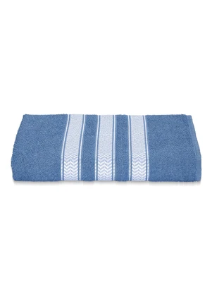 Lar e Lazer - Jogo de Toalha Safira Azul Jeans 2 Peças - LAR E LAZER