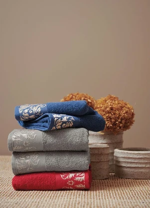 Lar e Lazer - Jogo de Toalhas Azul 2 Peças - LAR E LAZER