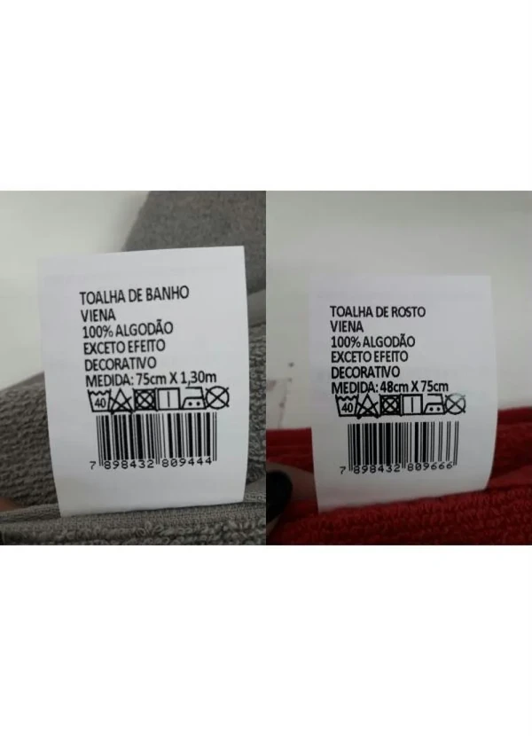 Lar e Lazer - Jogo de Toalhas Azul 2 Peças 3