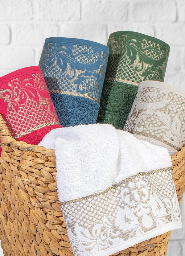 Lar e Lazer - Jogo de Toalhas Azul 2 Peças 3