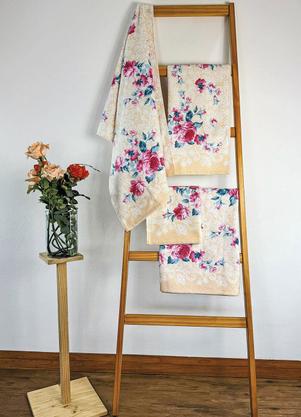 Jogo de Toalhas (Floral) 2 Peas
