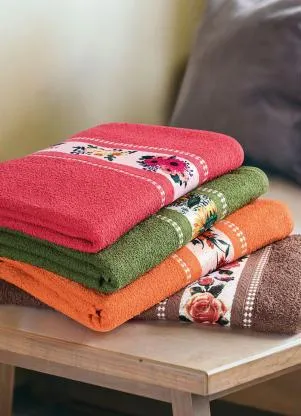 Lar e Lazer - Jogo de Toalhas Laranja 2 Peças - LAR E LAZER