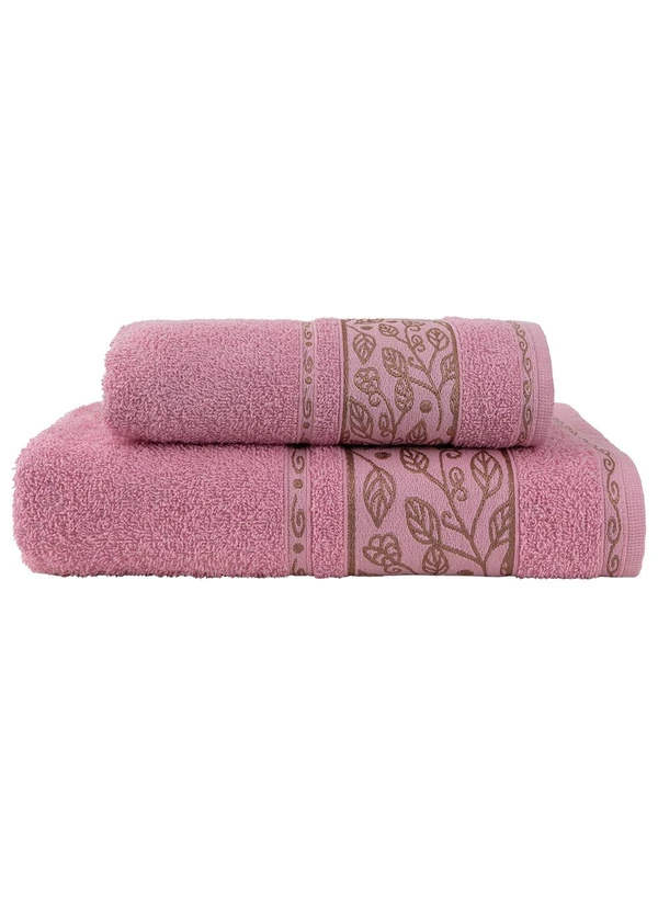 Lar e Lazer - Jogo de Toalhas Liss Rose2 Peças 5