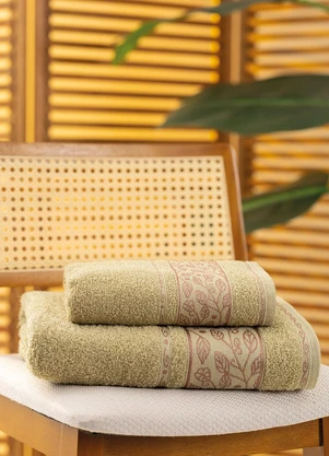 Lar e Lazer - Jogo de Toalhas Liss Off White 2 Peças - LAR E LAZER