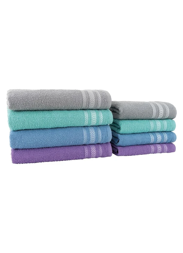 Lar e Lazer - Jogo de Toalhas Nápoles Azul 2 Peças 5