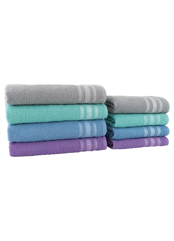 Lar e Lazer - Jogo de Toalhas Nápoles Cinza 2 Peças 4