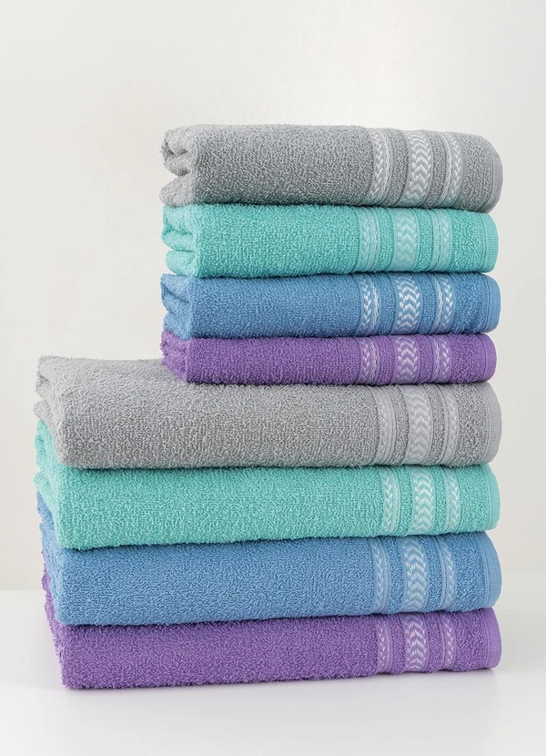 Lar e Lazer - Jogo de Toalhas Nápoles Uva 2 Peças 2