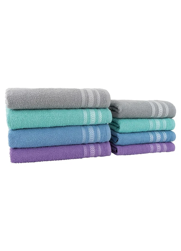 Lar e Lazer - Jogo de Toalhas Nápoles Uva 2 Peças 4