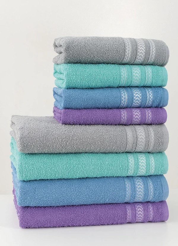 Lar e Lazer - Jogo de Toalhas Nápoles Verde 2 Peças 2