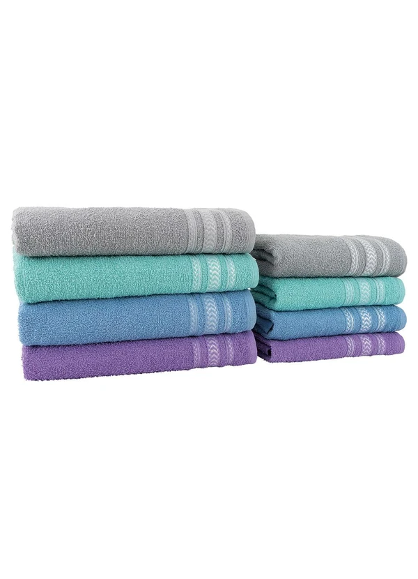 Lar e Lazer - Jogo de Toalhas Nápoles Verde 2 Peças 4