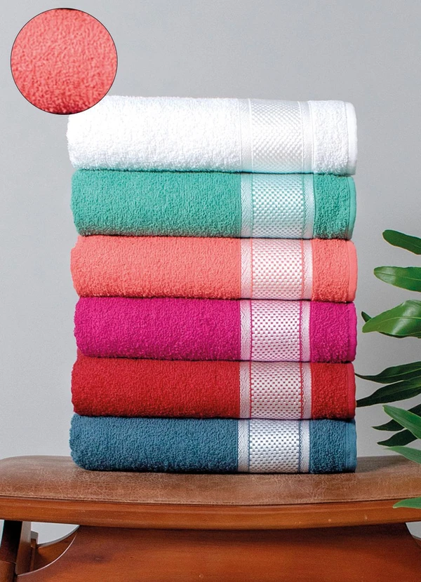 Lar e Lazer - Jogo de Toalhas Pixel Acerola 2 Peças