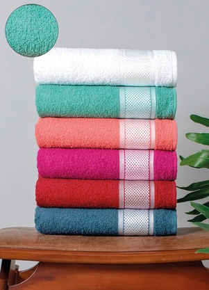 Lar e Lazer - Jogo de Toalhas Pixel Verde Casual 2 Peças - LAR E LAZER