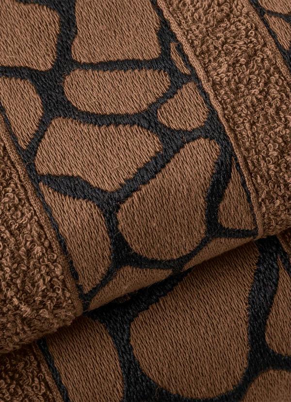 Lar e Lazer - Jogo de Toalhas Safari Chocolate 2 Peças 3