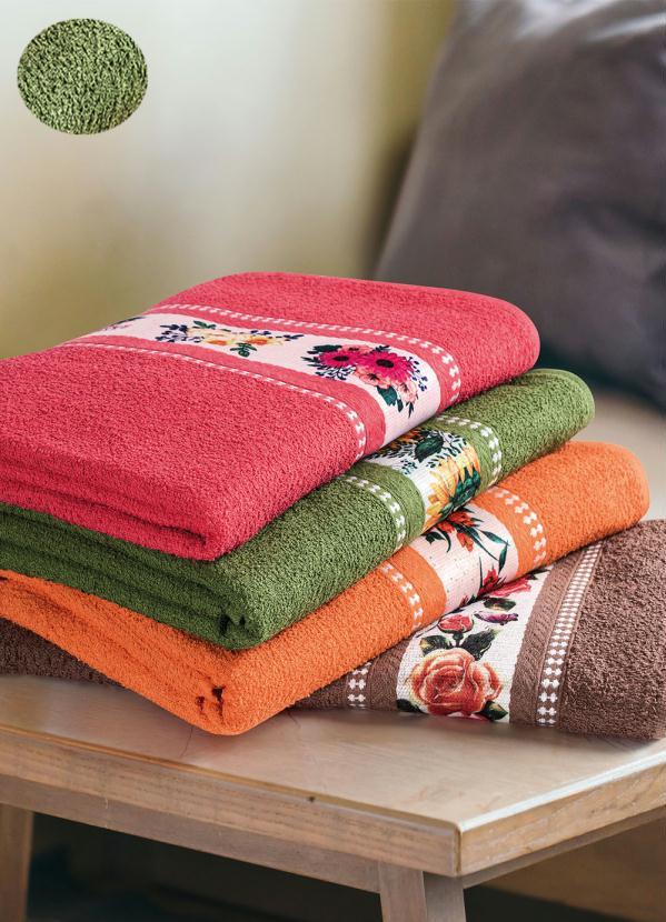 Lar e Lazer - Jogo de Toalhas Verde 2 Peças 2