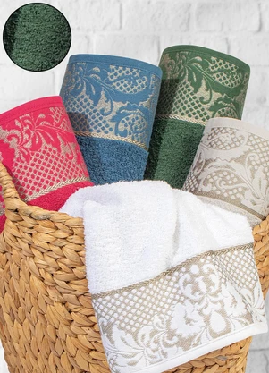 Lar e Lazer - Jogo de Toalhas Verde 2 Peças - LAR E LAZER