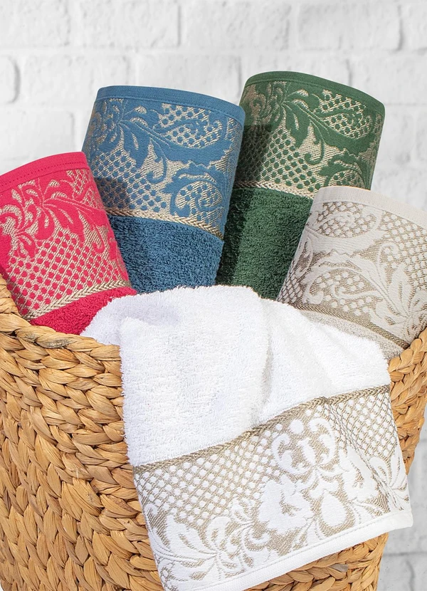 Lar e Lazer - Jogo de Toalhas Verde 2 Peças 3