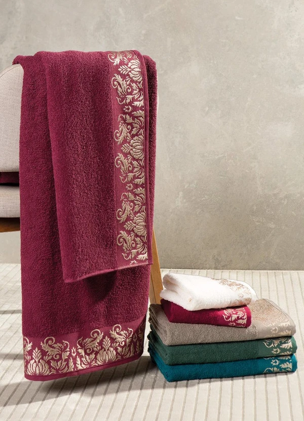 Lar e Lazer - Jogo de Toalhas Viena Rubi 2 Peças 2