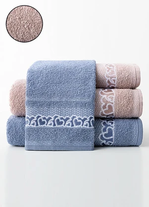 Lar e Lazer - Jogo de Toalhas Violeta 2 Peças - LAR E LAZER