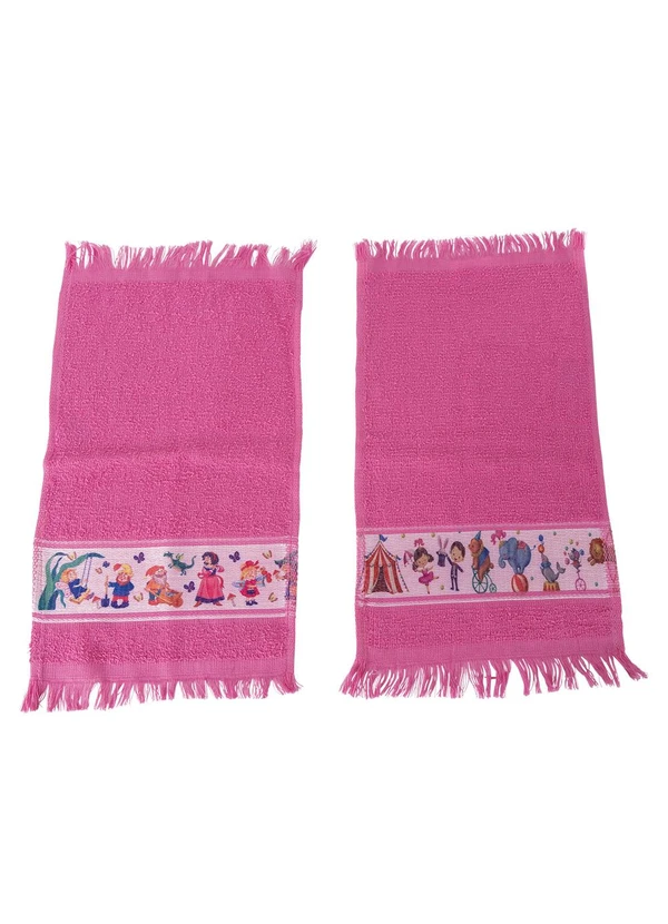 Lar e Lazer - Toalha Social Infantil Rosa Sortida 1 Peça