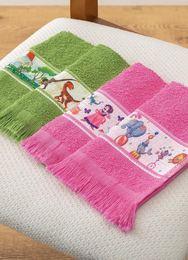 Lar e Lazer - Toalha Social Infantil Rosa Sortida 1 Peça 2