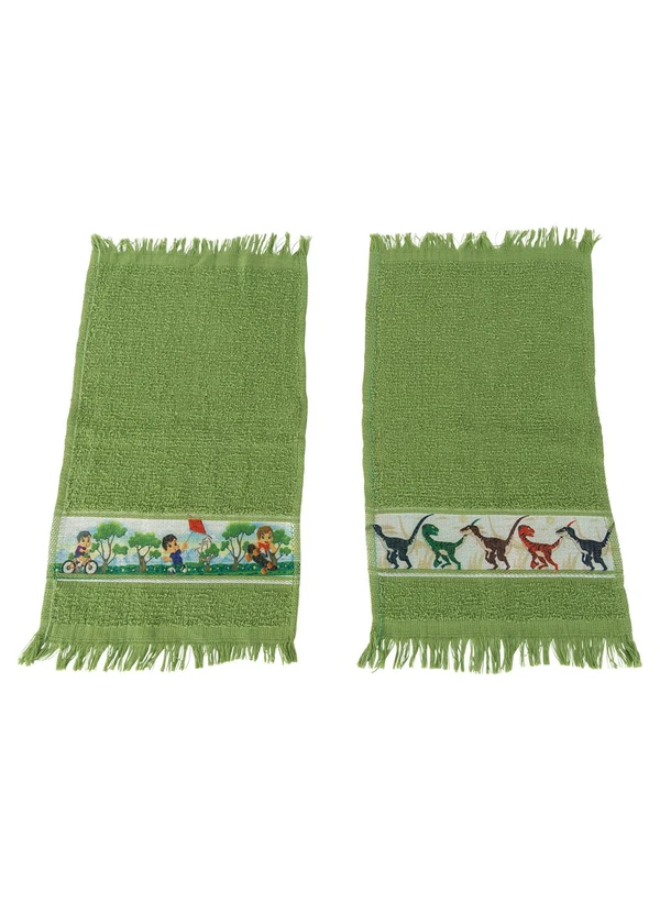 Lar e Lazer - Toalha Social Infantil Verde Sortida 1 Peça 1