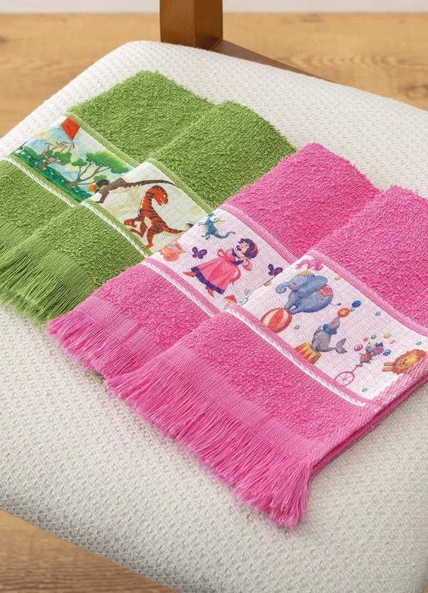 Lar e Lazer - Toalha Social Infantil Verde Sortida 1 Peça 2