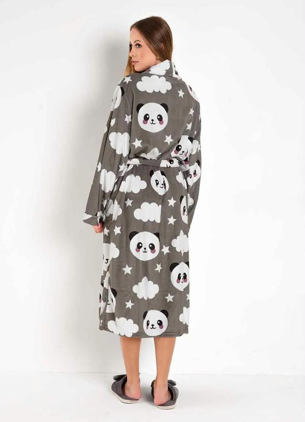 Mundo Lar - Roupão Plush com Bolso Panda 1 Peça 2