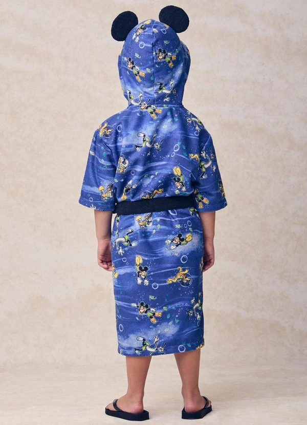 Youccie - Roupão Infantil do Mickey Mouse Disney Azul 2