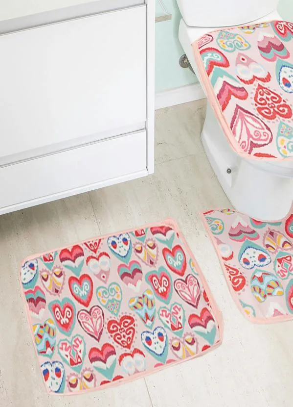 Lar e Lazer - Jogo de Banheiro Veludo Amore 3 Peças 2